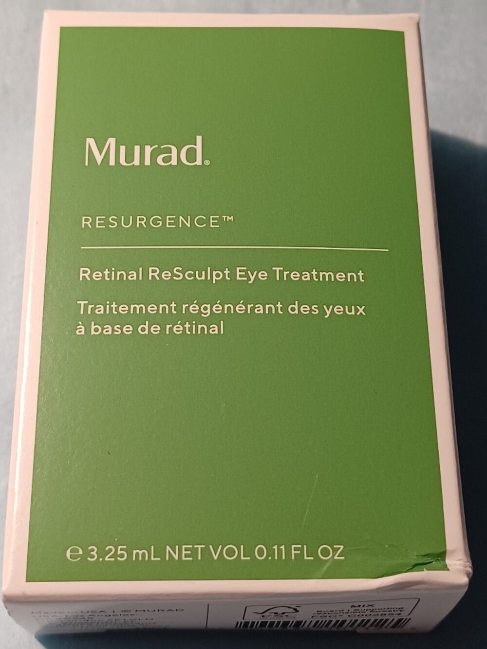 NEW Murad Resurgence Retinal ReSculpt Eye Treatment Travel Mini 3.25 ml NIB